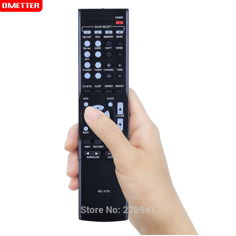 Rc -1170 bruges til denon fjernbetjening til rc -1156 rc-1157 rc-1180 rc-1183 avr -1513 dht -1513ba