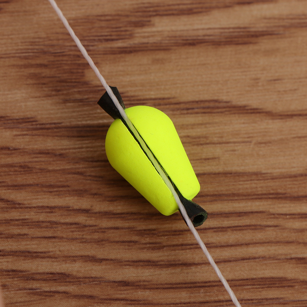 6 stk/sett snap-on fluefiske bobbers flytebøye streik indikator oval fiske flyter perler karpe fiske tilbehør