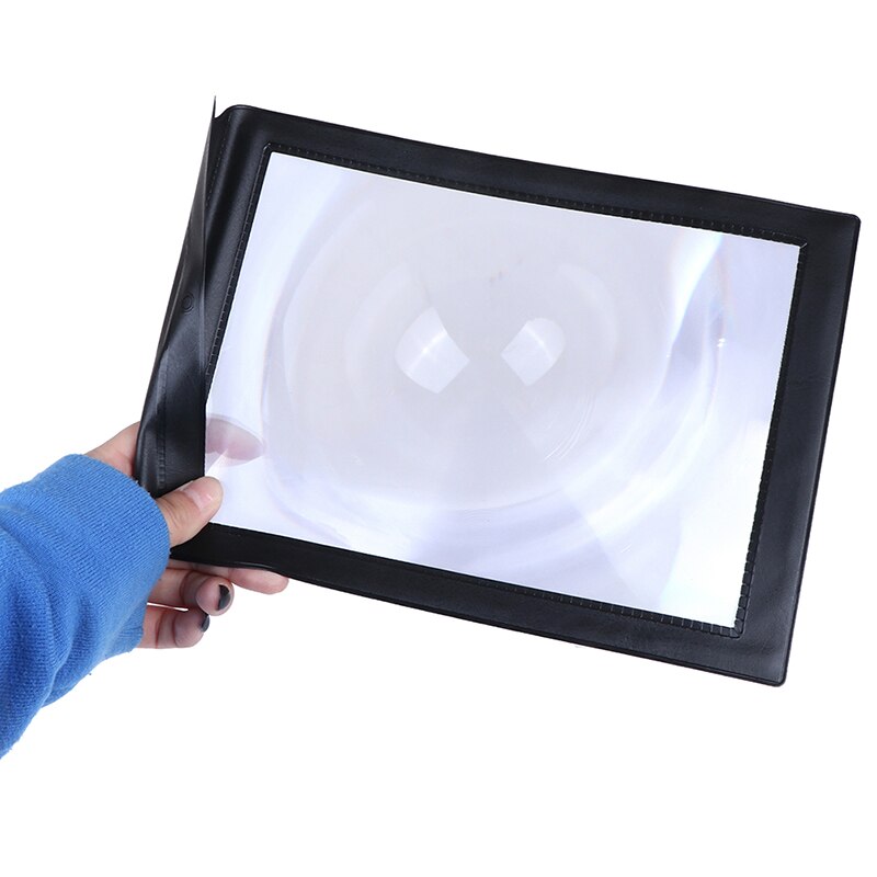 1pc A4 grande feuille loupe verre aide à la lecture lentille pour lire des fournitures à la maison