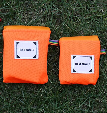 Portable Pocket Camping Mat Folding Camping Tent Mattress Climb Outdoor Ultra-thin Waterproof Beach Mat Camping Picnic Blanket: Orange / S(70x110cm)