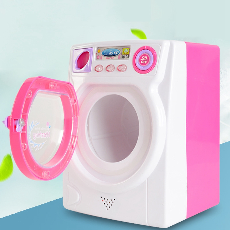 Children's Play House Game Toy Electric Stimulation Washing Machine with Sound and Light Effect