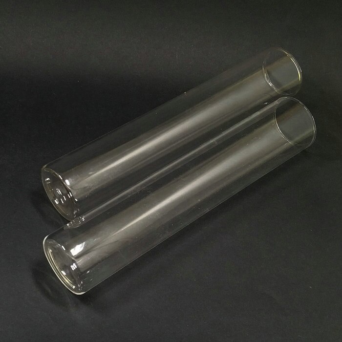 Lot5 20x150mm Clear Glassware Glass Test Tube with Flat bottom