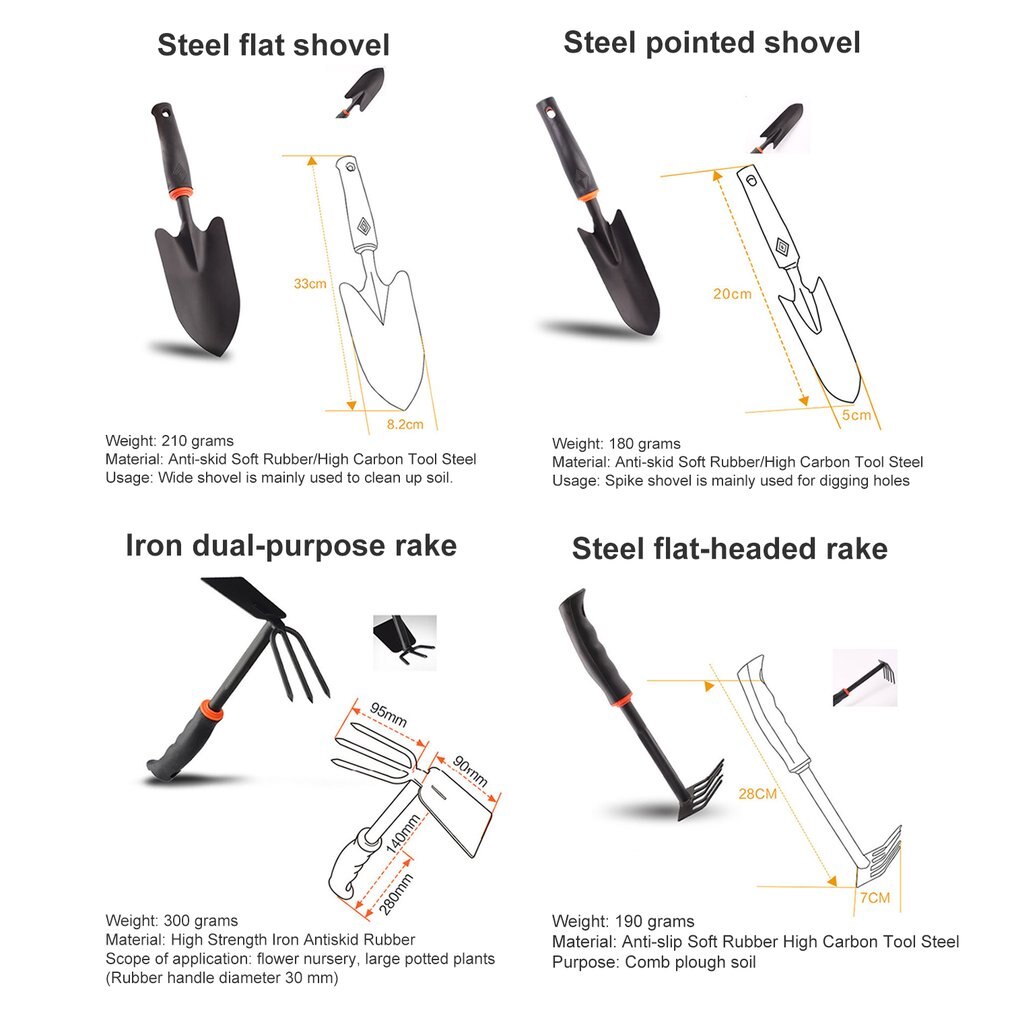 Haveredskab udendørs bonsai værktøj skovle spader transplantation murske kultivator hånd rive plante potte blomster planteværktøj
