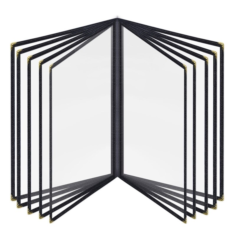 A4 PVC Transparent Menu Cover Protective Cover Restaurant Menu Paper Holder Cover for Bar Cafe Milk Coffee Shop Food Books: G
