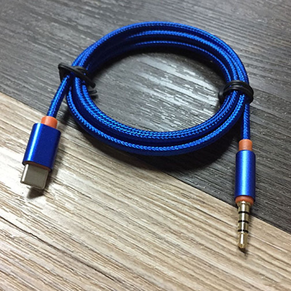 USB Type C naar 3.5mm Audio Aux Jack Adapter USB C Male naar 3.5mm Male Uitbreiding Hoofdtelefoon Audio stereo Cord Adapter Kabel