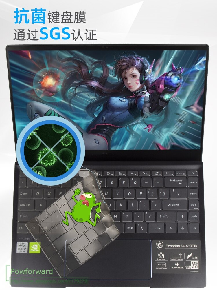 Protector de cubierta de teclado TPU para portátil, para MSI Prestige 14 A10M A105SC A10SC A10RAS para MSI Prestige 15 A10SC A10 /MSI Modern 15