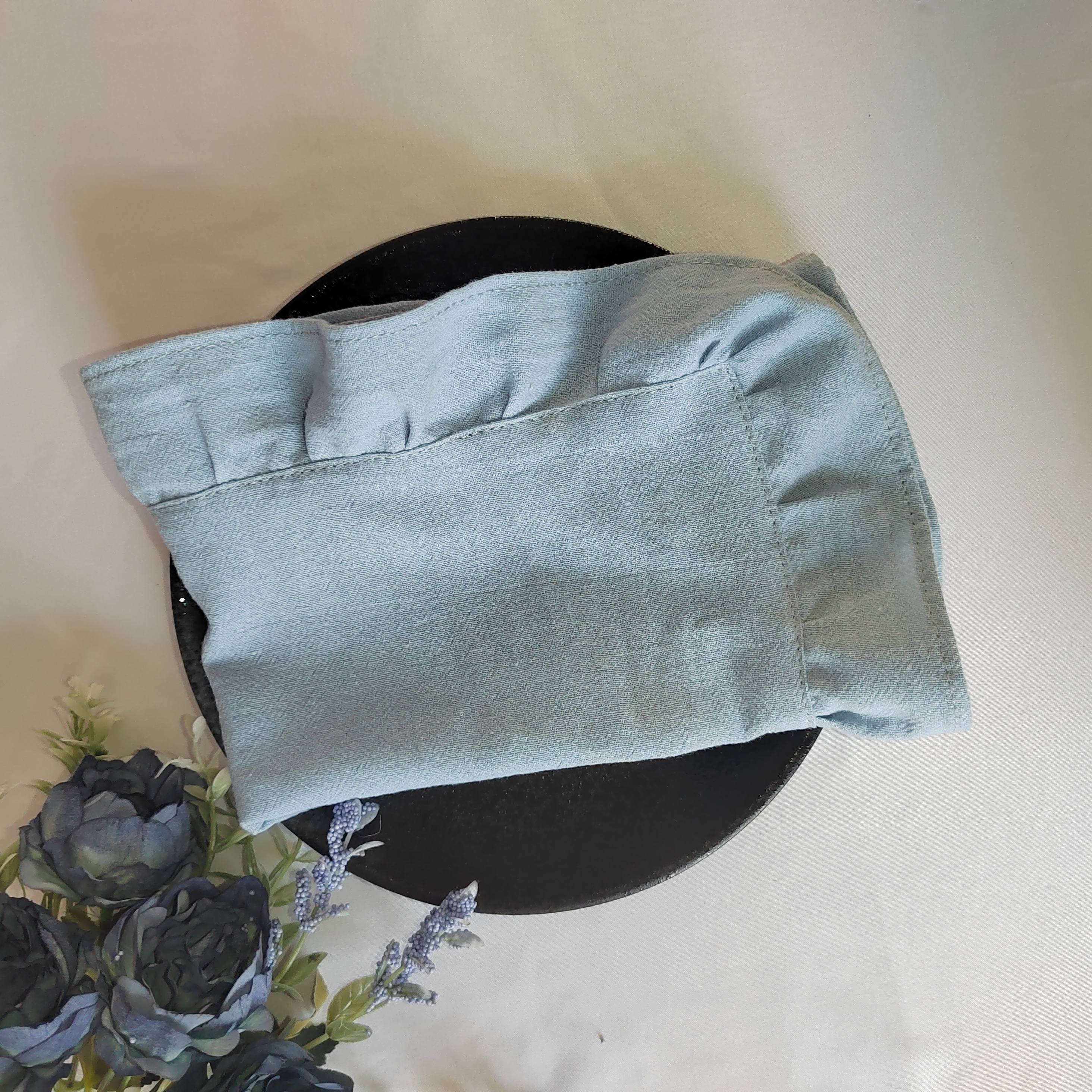 Placemats voor tafel Katoen 100% Ruffle Servetten voor borden Zacht Volants Bruiloft Decoratie Huisverwarming Cadeau Tafeldecoratie Feest: 80x40 cm / Ivoor