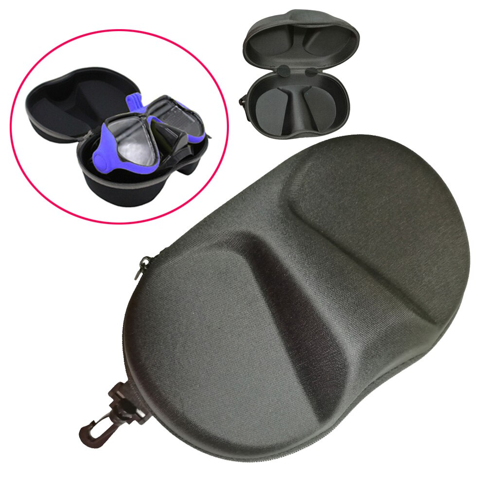 Skiing glasses goggle case storage box diving mask case snorkel protective cover multifunctional portable container bag with lanyard