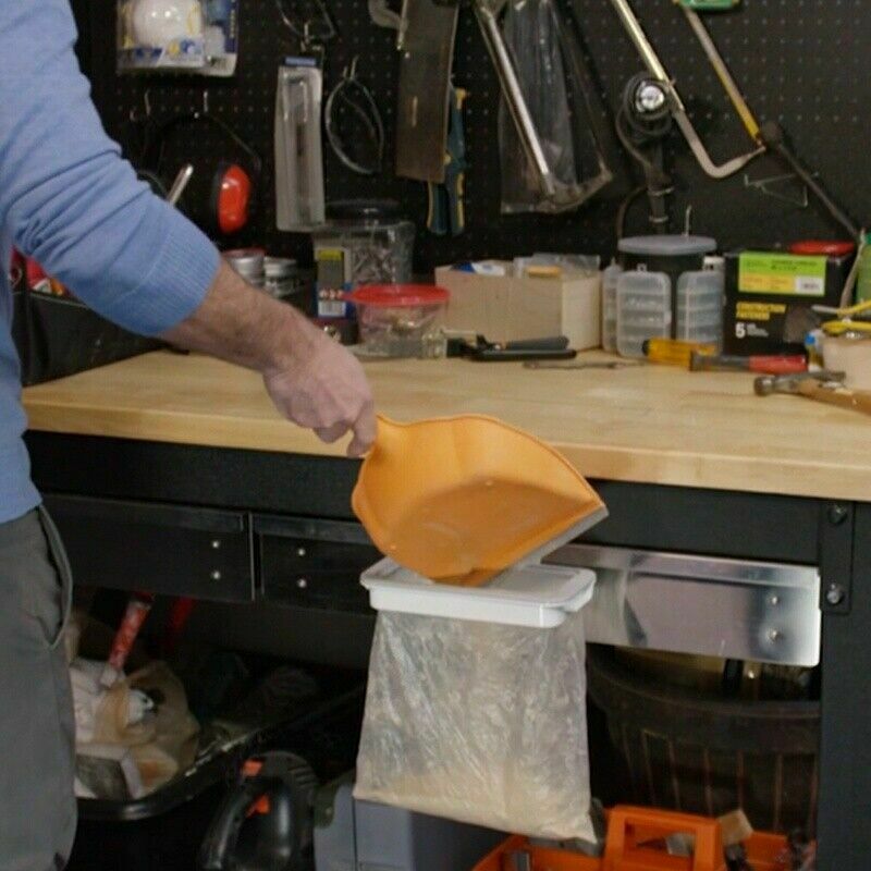 Plast dörr-tillbaka skräp påse fäste rack hängande hållare kökshylla hängande sopor hållare kök skåp stativ
