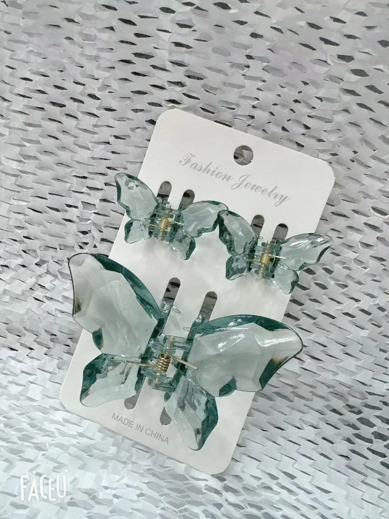 Horquilla de cola de caballo de hada multicolor de estilo coreano, diadema para el pelo, clip de mariposa, accesorios para el cabello femenino de Súper Hada