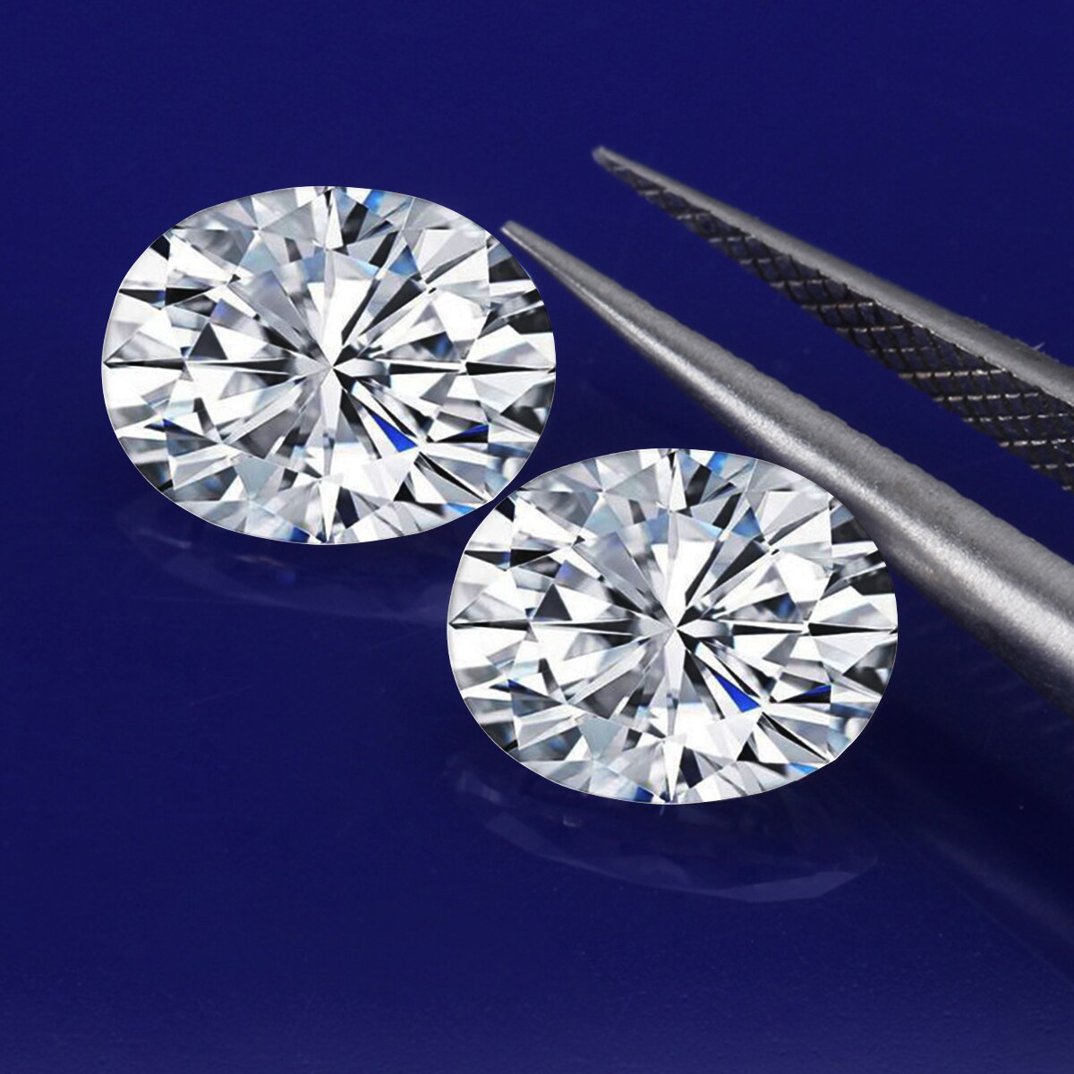 Szjinao 10Pcs Losse Gesmtones Diamant Moissanite 0.1ct 2*4Mm Oval Cut Diamant Lab D Kleur VVS1 Uitstekende voor Vrouwen Sieraden Ring