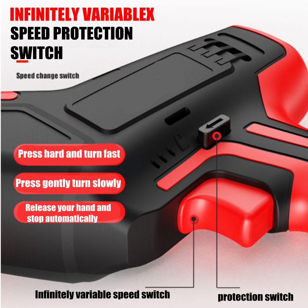 26V Cordless Reciprocating Saw Electric Saw Woodworking Saw for Wood Metal Cutting DIY Power Saws with Battery + 4 Saw Blades