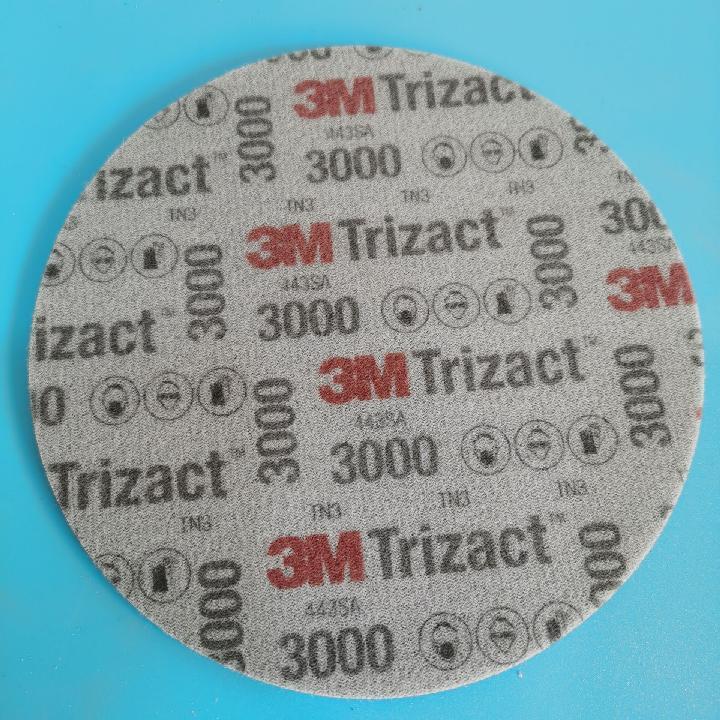 Trizact-papel de lija de esponja de disco piramidal, 3M, P3000, P5000, molienda de precisión de 6 &quot;y 152mm para pulir pintura de coche y automóvil: Grit 3000