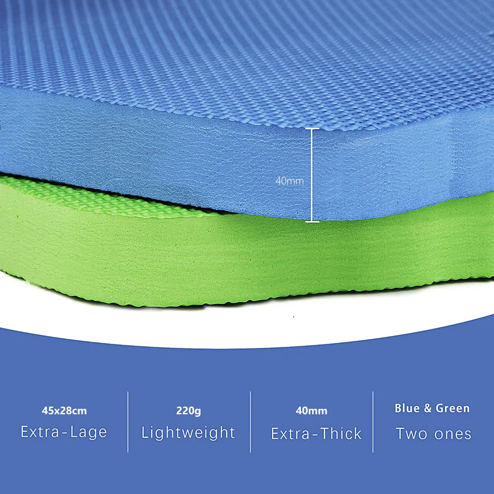 Extra Grote (XL) knielen Pad Knie Bescherming Tuin Bad Vloer Yoga Mat Baby Bad Baden Schoon Bid Oefening Blauw Groen