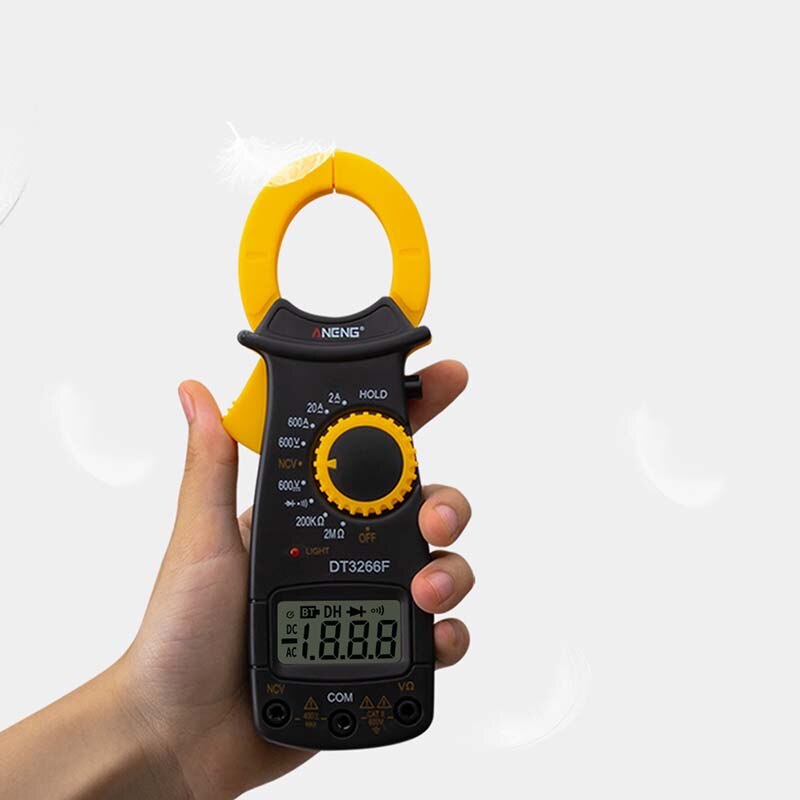 ANENG-Mini multímetro Digital de pinza DT3266F, amperímetro, pinza eléctrica, medidor de resistencia de tensión CA/CC con Zumbador