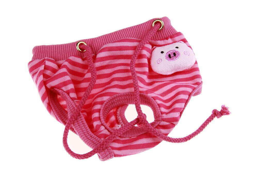 Pet Dog Physiological Panties Cartton Animal Sanitary Dog Shorts Panty Female Puppy Shorts Pant Diaper Cute Underwear: Purple / L