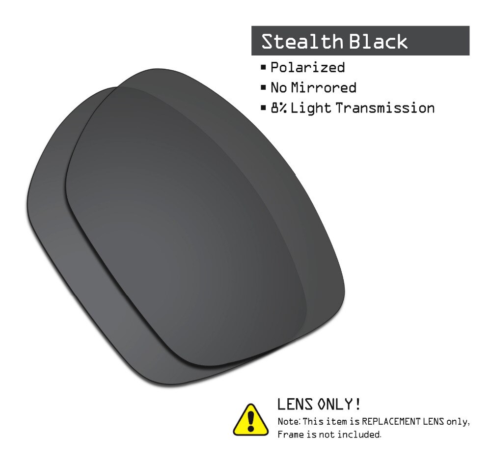 SmartVLT 3 Pairs Gepolariseerde Zonnebril Vervanging Lenzen voor Oakley Twoface XL Stealth Zwart en Zilver Titanium en Fire Red