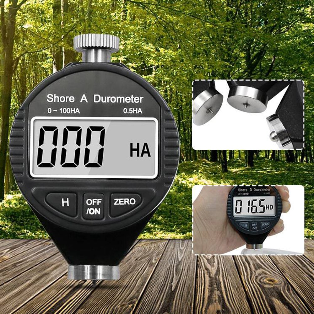 0-100 A/C/D Hardness Digital Shore Hardness Tester Durometer Meter Shore For Plastic Leather Rubber Multi-resin