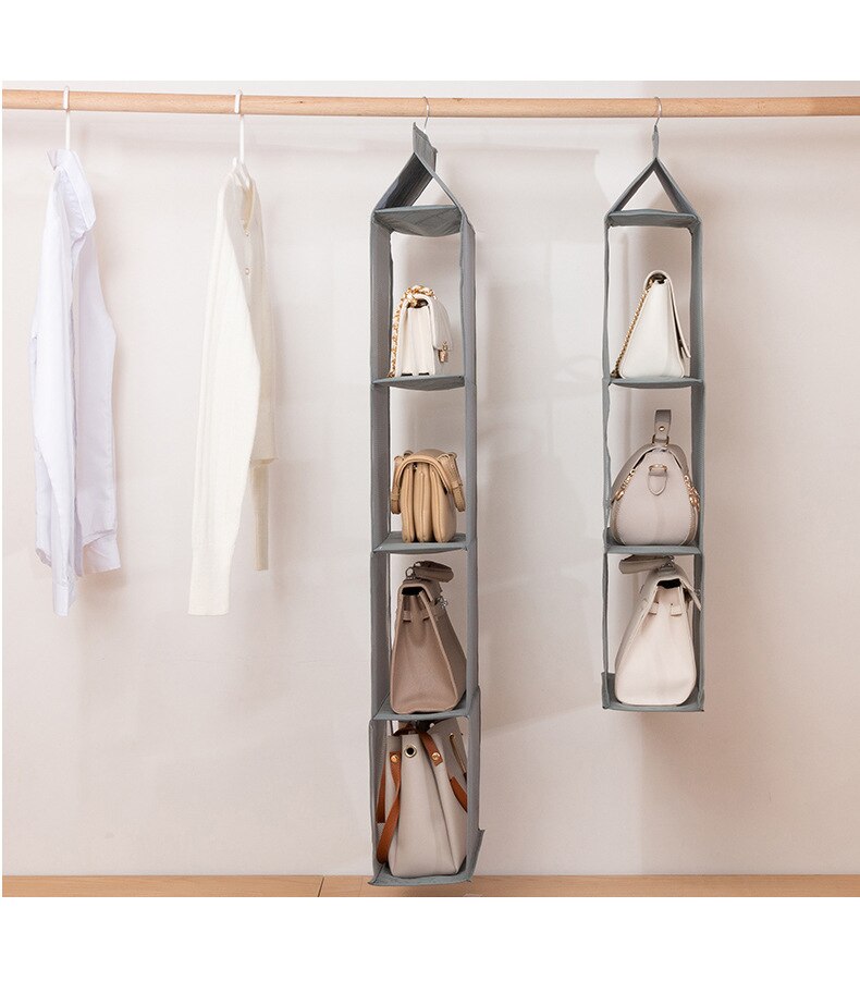 3/4 pocket bag organizer is the organizer of Wardrobe, wardrobe, dust bag, storage bag, large bag, handbag and tote bag