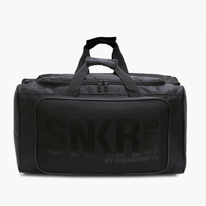 Multifunctional Sneakers Travel Bag Large Capacity Polyester Black Luggage Clothes Organizer Sport Shoulder Bag: Black