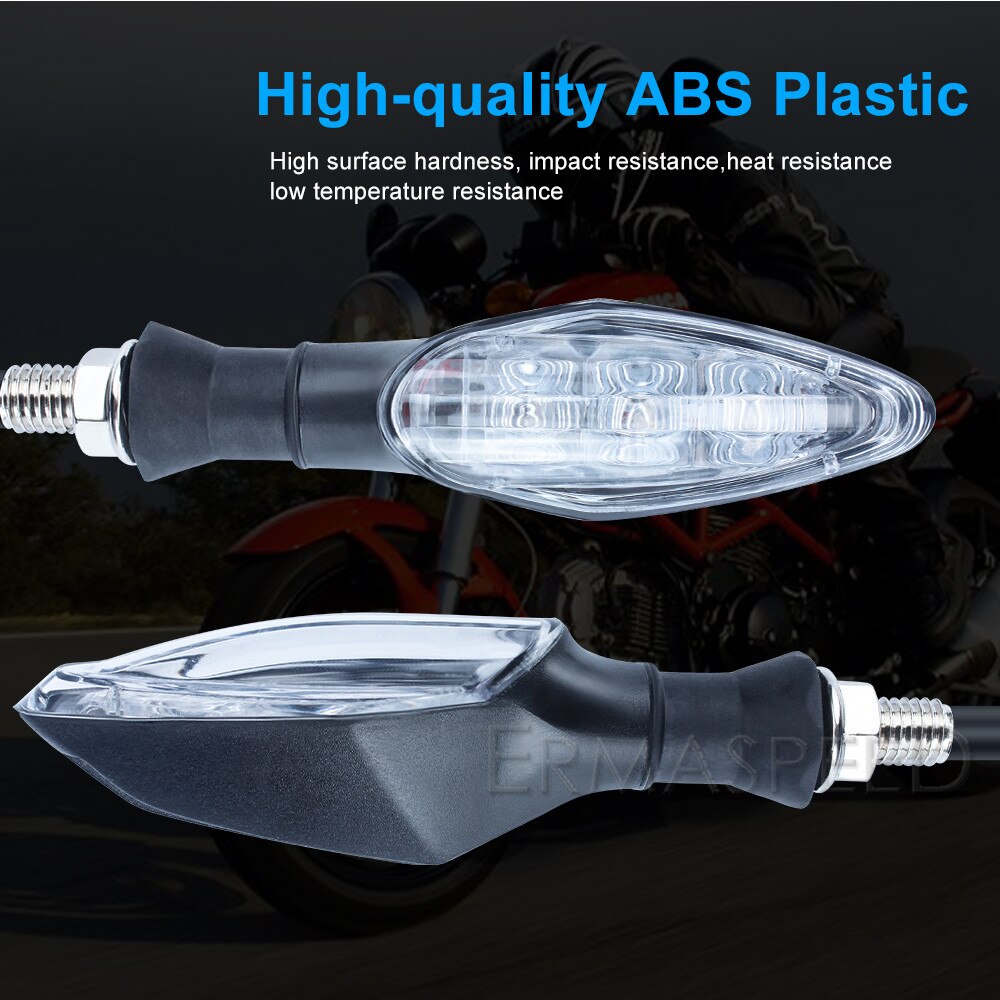 4 kappaletta moottoripyörän led -vilkkuvalo keltainen vilkkuvalo ducati monsterille 796 800 1199 panigale -motocross -lisätarvikkeet