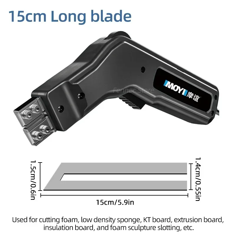 Electric Knife Rope Cutter Fabric Cutting Tool Heat Cutter Heat Sealer forSponge Cloth Board Webbing Continuous Working: Blue/Black / AU