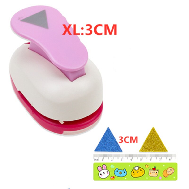 Poinçon artisanal en forme de Triangle de 1.4 à 6.1cm, coupe-papier, pour école, Scrapbooking, poinçon de trou, gaufreur,