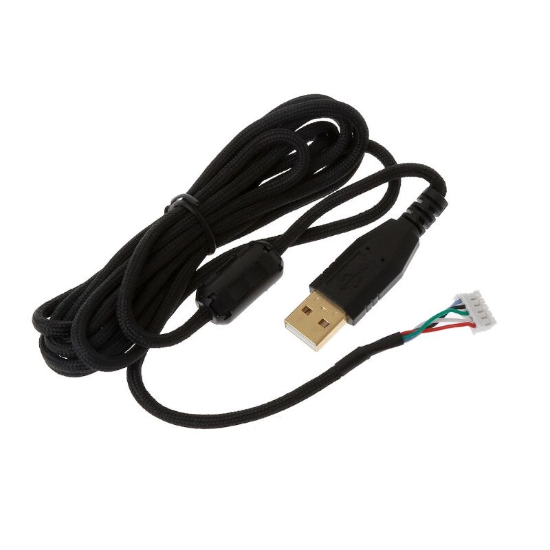 Diy universell paraplytau musekabler myk holdbar muselinje erstatning musetråd til logitech razer  a4 tech