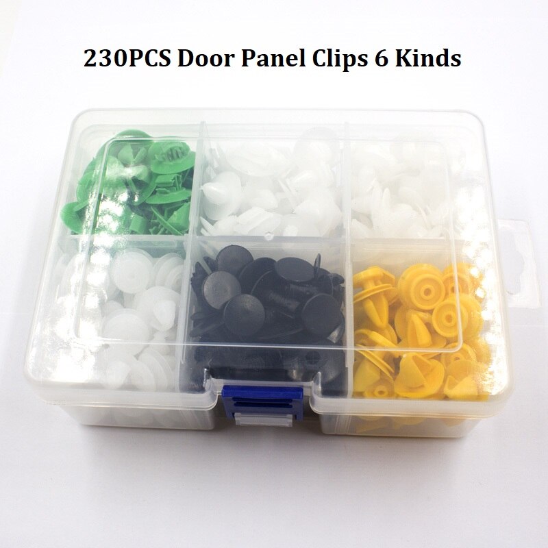 Mixed Car Self - tapping Screw Fast Wire Screw Metal Fastener Clip For All Auto Leaf Board Fender Bumper Rivets: K6-230Pcs