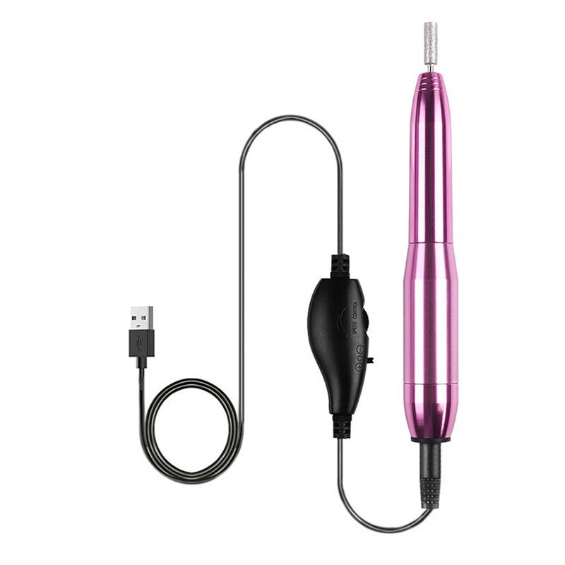 Elektrische Manicure Boor Usb Boormachine Voor Nagels Accessoires Nail Apparatuur Professionele Nagelvijl Set Molen Alle Cutter Art