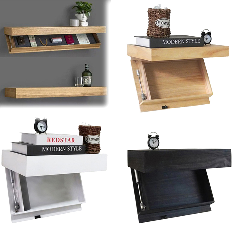 Magiczna Półka Ścienna z Ukrytym Sekretnym Schowkiem, Ukryta Półka Wisząca, Półka Ścienna robić Przechowywania z Ukrytym Schowkiem