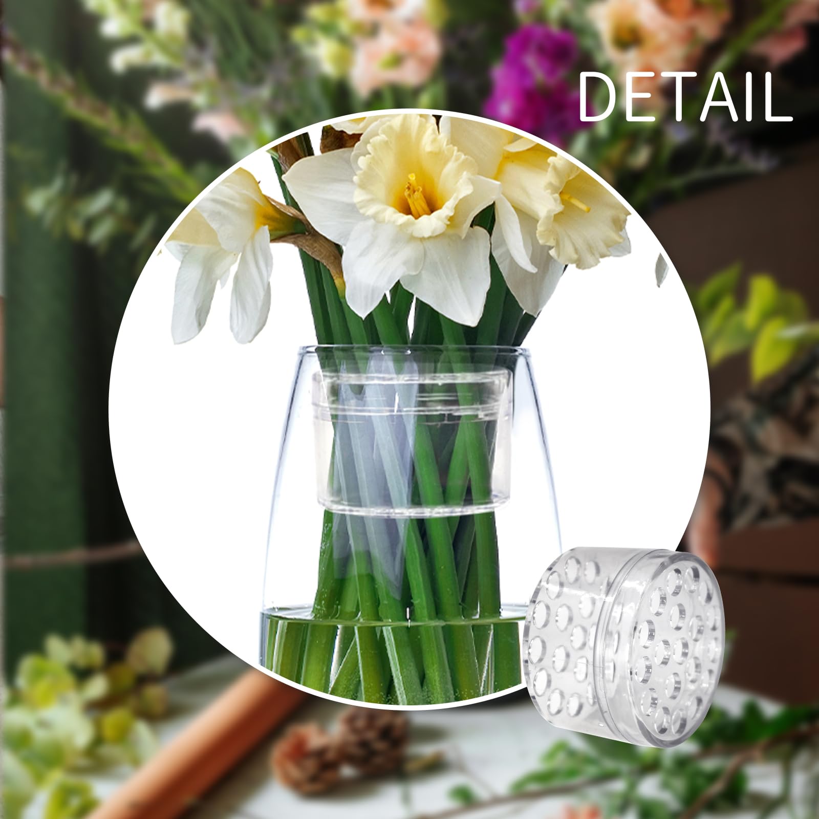 Soporte de tallo de Ikebana en espiral, rejilla Floral para florero, centro de mesa , herramienta de arreglo floral para de empresa, novedad de 2024