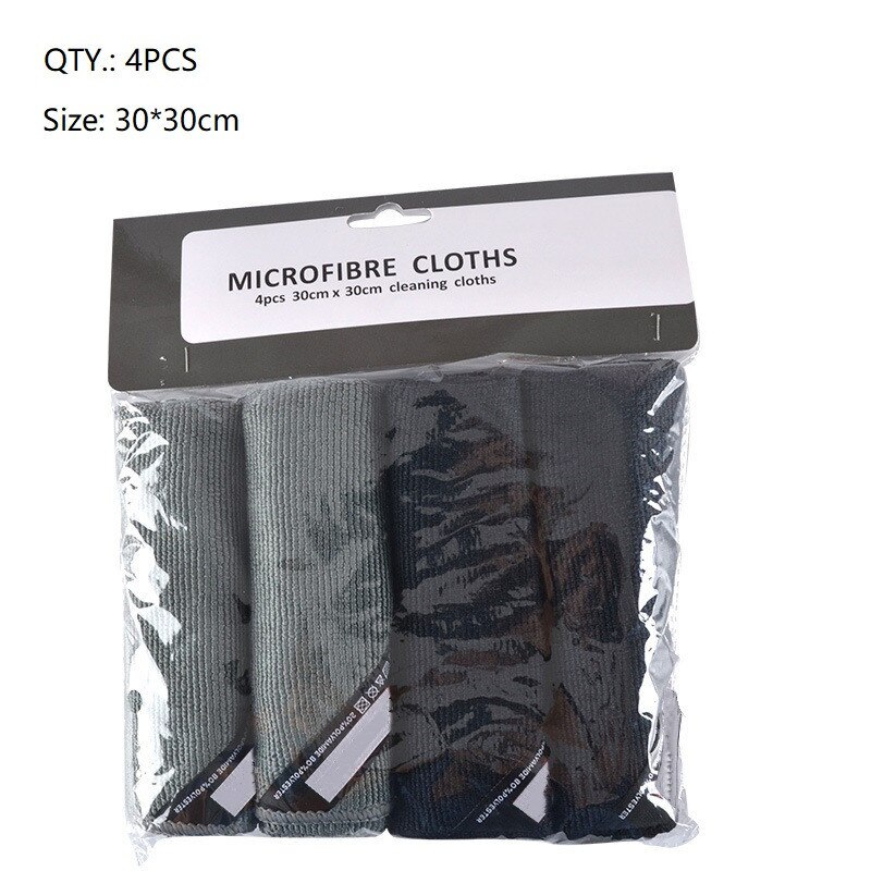 Toallas de limpieza de microfibra, paño de limpieza de café, toalla Barista, paño suave y absorbente con Clip para máquina Espresso, herramientas para café Barista: 4 pcs-Set 1