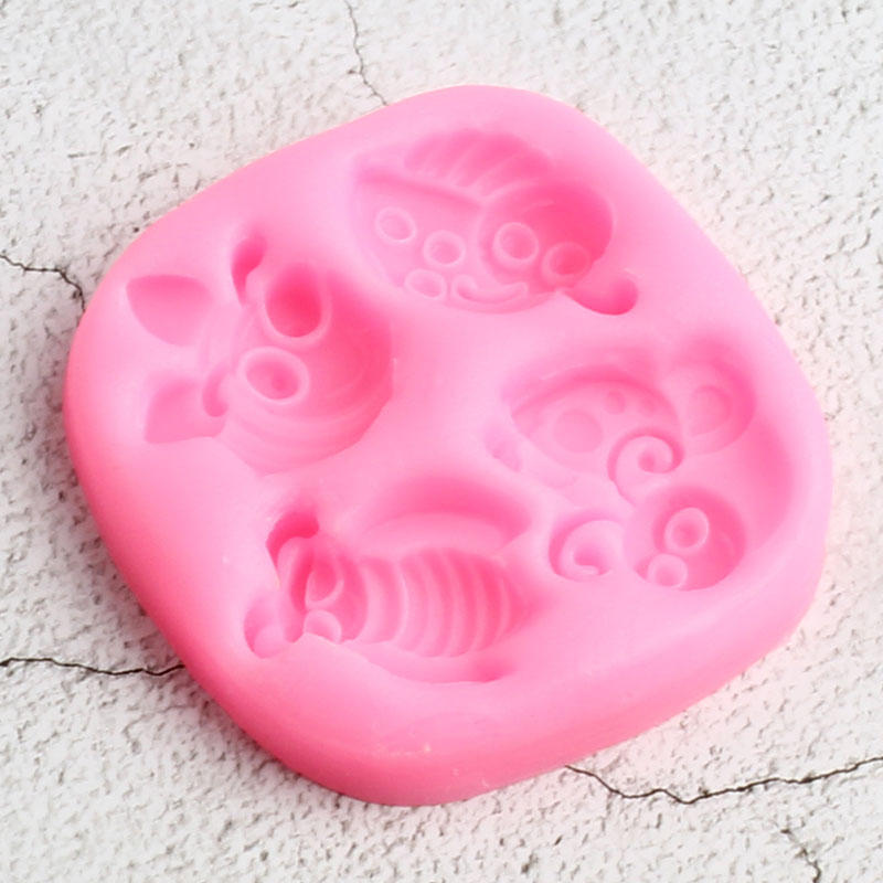 3D Insect Bugs Bee Silicone Mold Ladybug Butterfly Fondant Molds DIY Cake Decorating Tools Candy Clay Chocolate Gumpaste Moulds