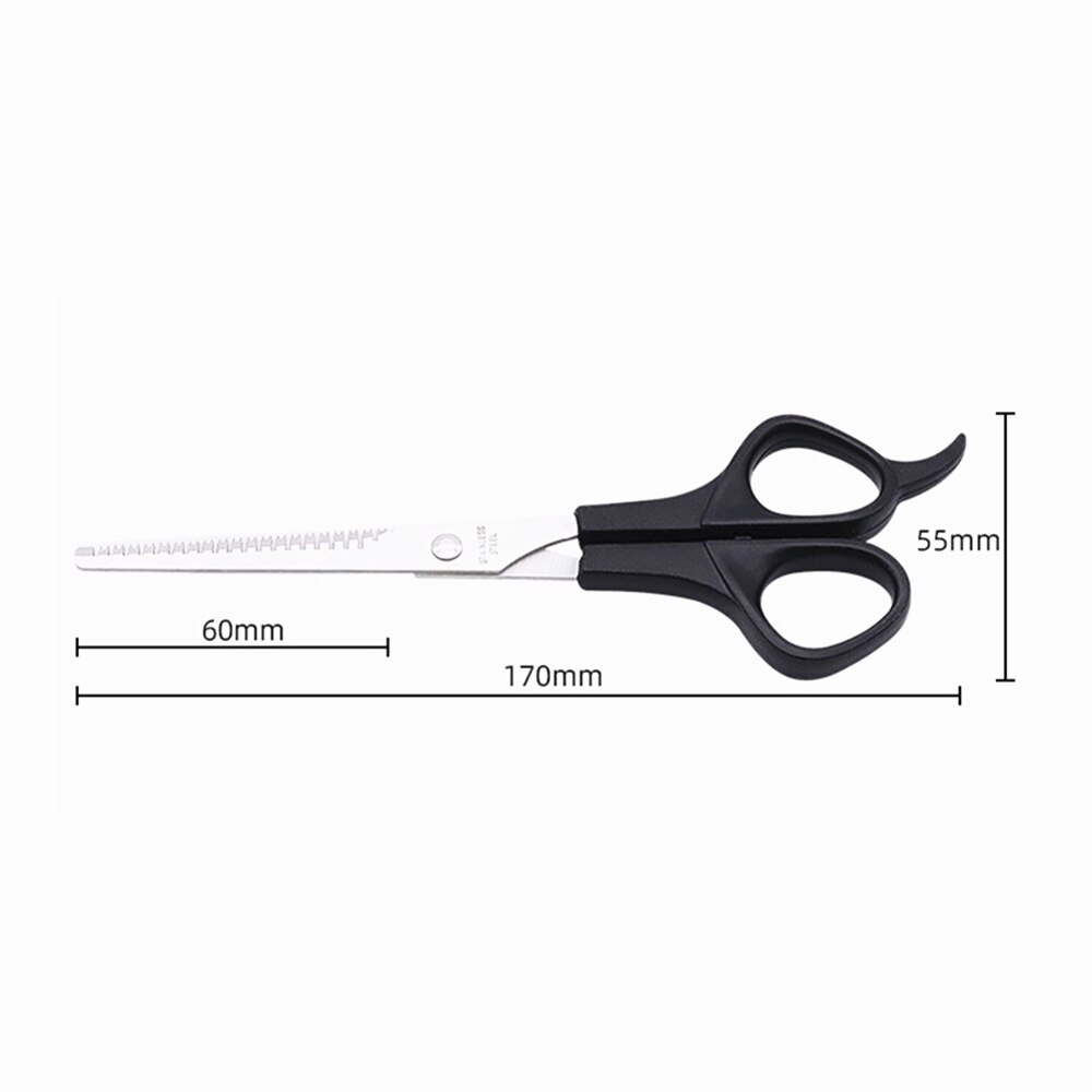 1/2Pcs Barber scissors Stainless Steel Plastic Haircut Open Tooth Scissors Easy To Use Thinning Scissors