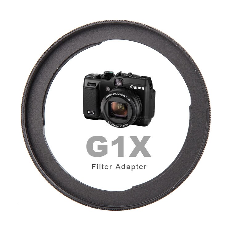 Camera Lens Filter Adapter Metalen FA-DC58C 58 Mm Lens Cap Zonnekap Uv Filter Voor Canon Powershot G1X (Onverenigbaar met G1X Ii)