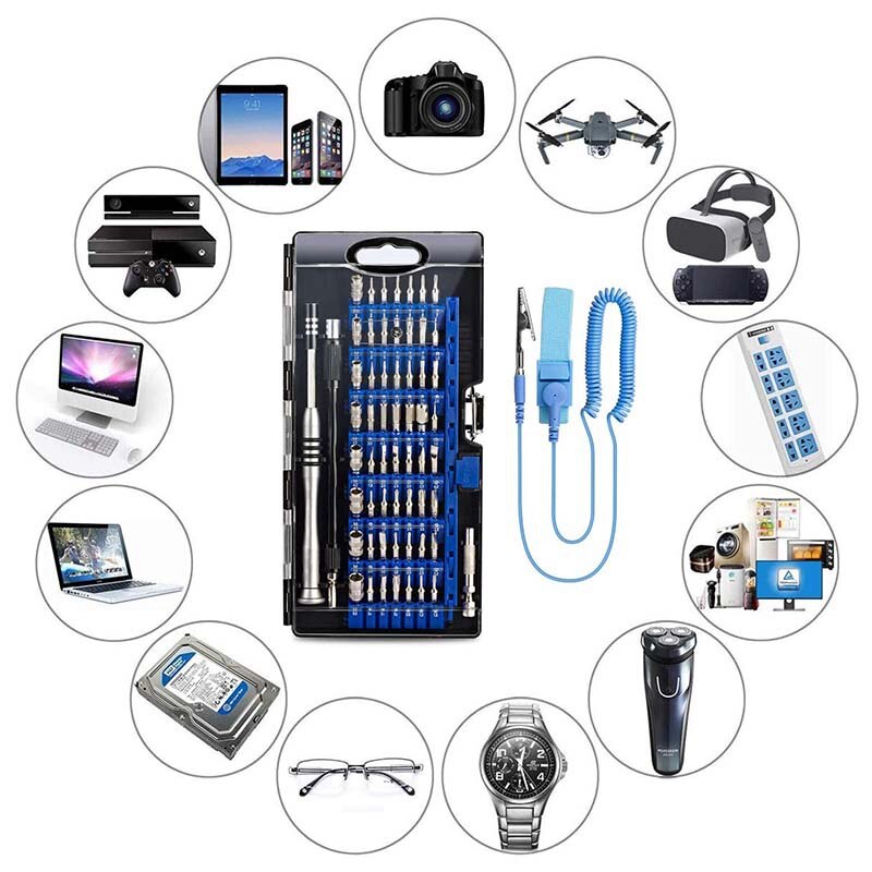 Precision Electronics Repair Tool Kit Screwdriver Set 61 in 1 for , iPhone, PC,Tablet, iPad, Phone