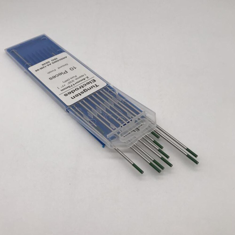 1 Pack Pure Tungsten Electrodes WP Durable Ground Finish Tungsten Electrode Welding Electrode for Arc Welding TIG