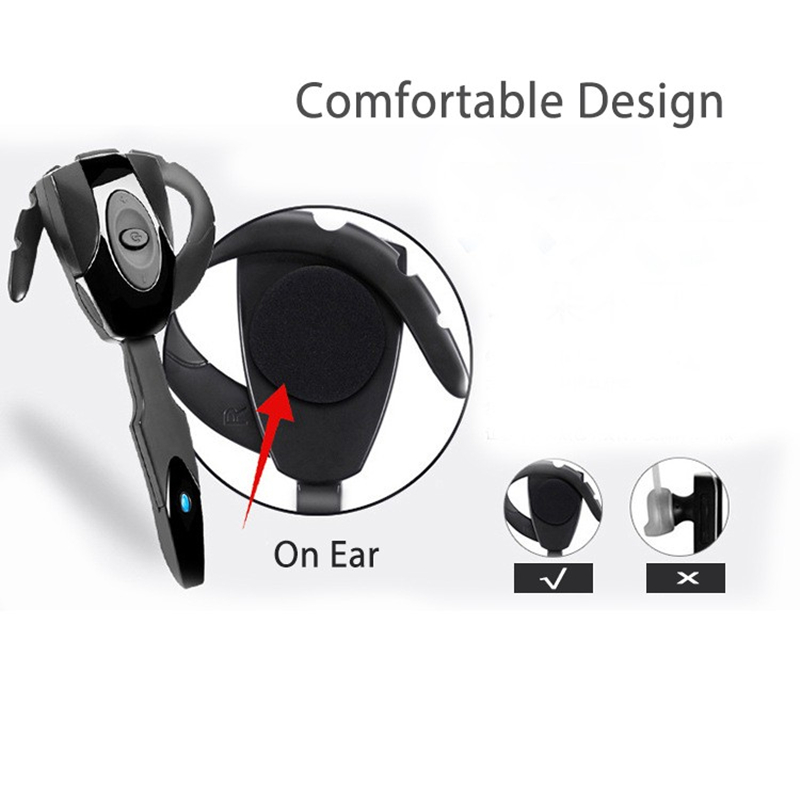 Business Bluetooth Oortelefoon Draadloze Hoofdtelefoon Stereo Headset Oordopjes Headsets Met Microfoon Voor Auto Rijden Handsfree