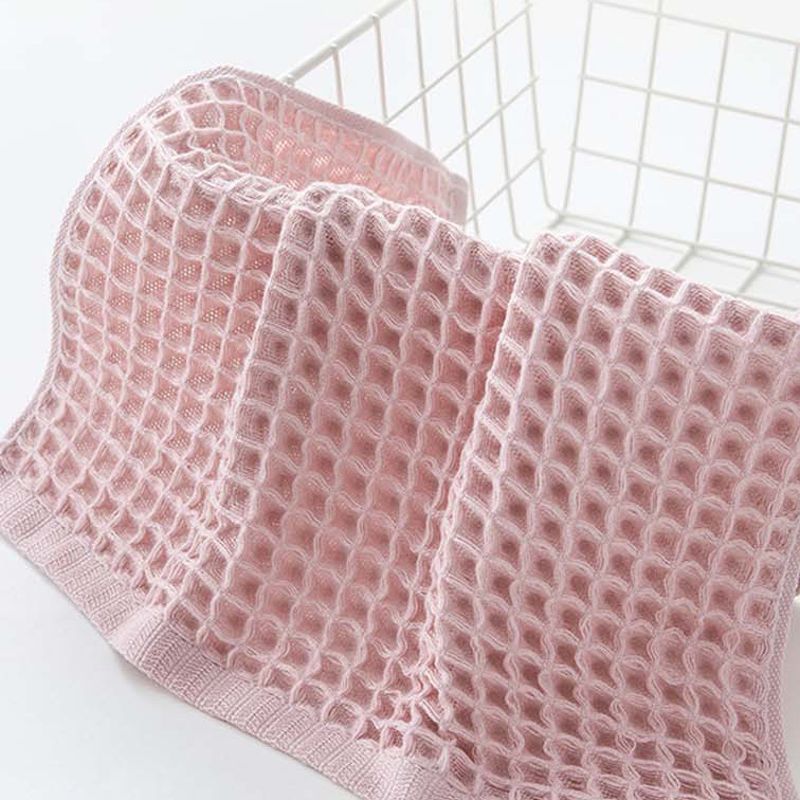 Soft Cotton Waffle Face Towels Home Textile for Adult Soft Absorbent Household Bathroom Towel Toiletries Household