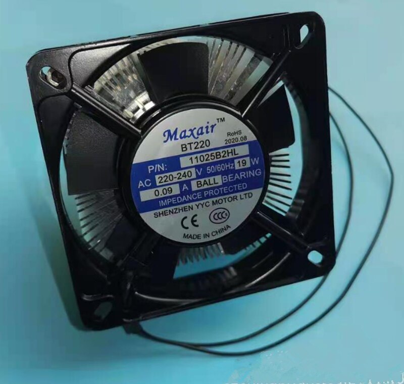 Disipador de calor LED cuadrado de 97x20mm, radiador de aluminio de 50W, para trabajo de refrigeración de chip led alto de 50W: only black fan