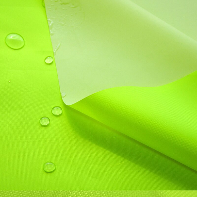 Half Yard Fluorescent Waterproof PU Fabric For DIY Sewing Craft Reflective Cloth Material Sanitation Suit Jacket Supplies