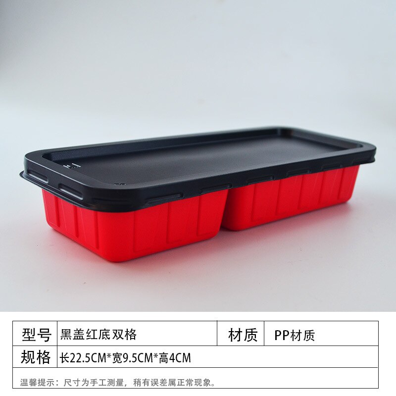 50pcs Microwavable Disposable color rectangular lunch box Sauce box Cracker box Food containers take-out 700ml