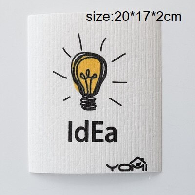 Bamboevezel schoonmaakdoeken, katoenen vaatdoeken met vogelmotief, herbruikbare schuurspons, ontvettingsdoek, keukenhanddoek: Gloeilamp