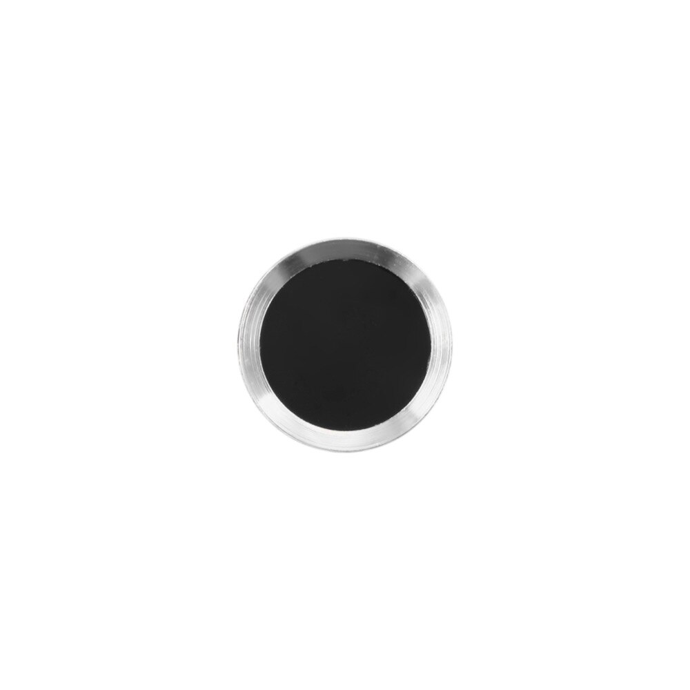 Nouvel autocollant de bouton de maison d'identification tactile en aluminium pour iPhone 8 7 7 6 6s Plus 5s Support pour l'identification d'empreintes digitales déverrouiller la clé tactile: black and silver