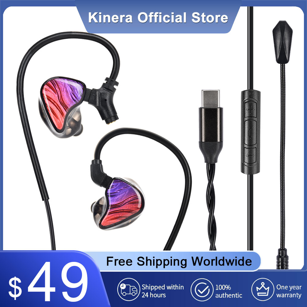 Kinera Celest IgniteX Beast In-Ear Earphones 1DD+1BA With Detachable Boom Microphone Cable Headset Hybrid Dual Driver IEMs