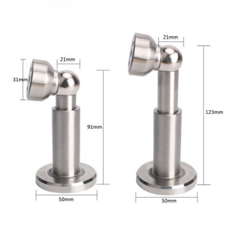 Heavy Duty Stainless Steel Magnetic Door Stopper Hidden Door Holders Catch Floor X4YD