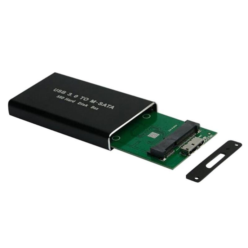 mSATA zu USB 3.0/3.1 SSD-Gehäuse Externe HD-Festplatte Festplattenbox Aufbewahrungsbox-Adapter