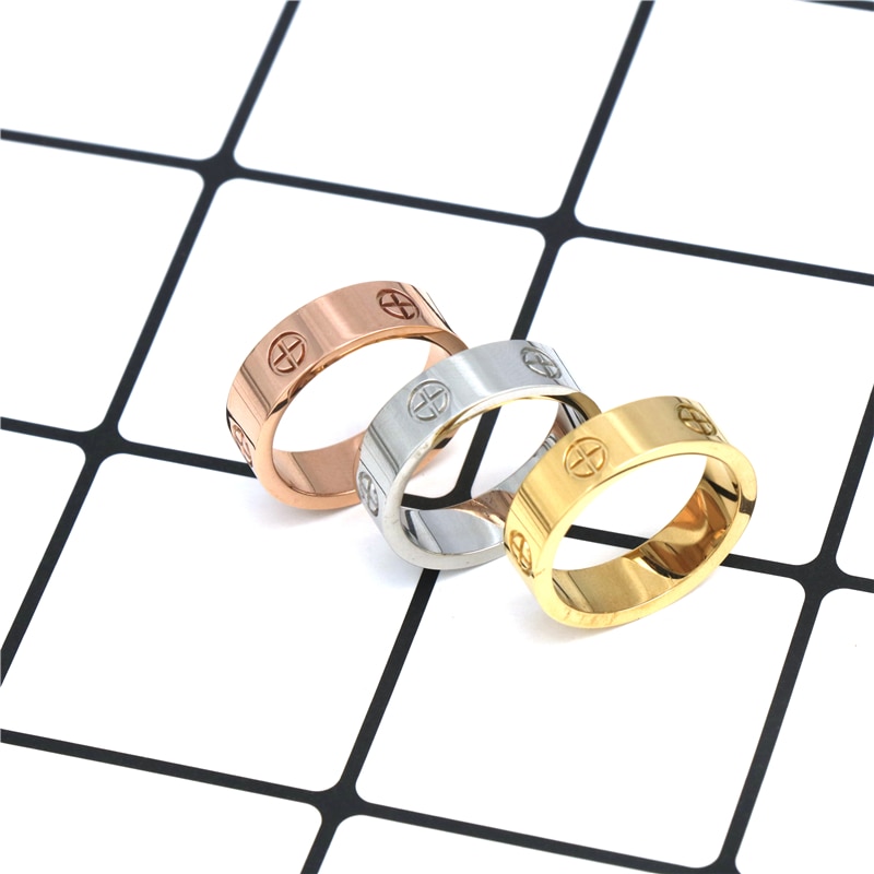 PZ Edelstahl oben frauen männer Schmuck liebe ringe luxus hochzeit Schmuckstück paar liebhaber ringe