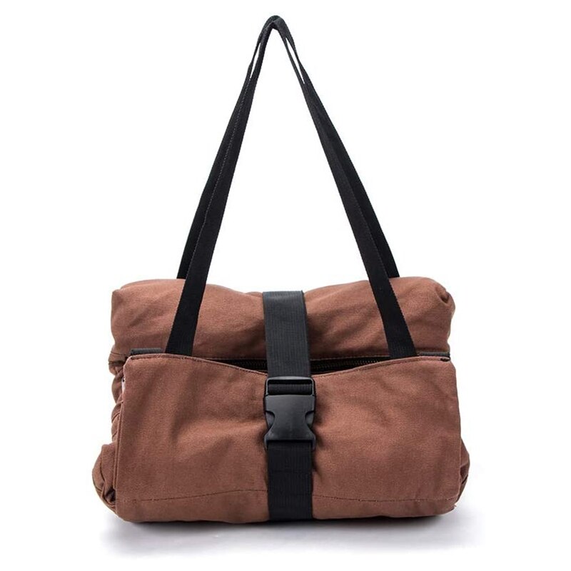 Bruin Multi-Purpose Tool Roll Up Tas Moersleutel Roll Pouch Canvas Tool Auto Ehbo-kit Opknoping Tool Rits carrier Tote
